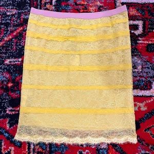 BCBG Maxazria Lace Skirt! 💛